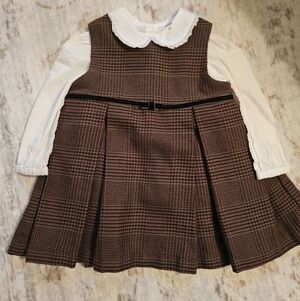 Ralph Lauren Brown Plaid Dress